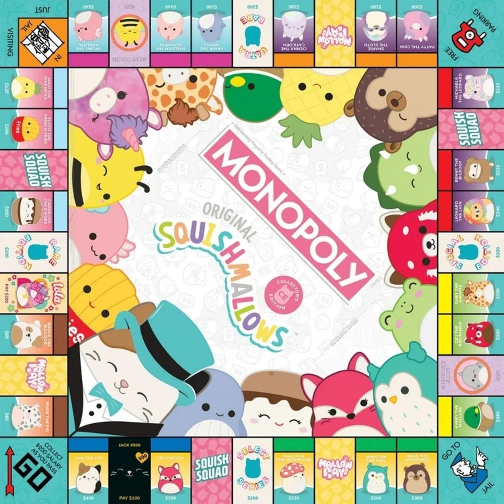 Monopoly Squishmallows Edition Board Game - Picture 2 of 6